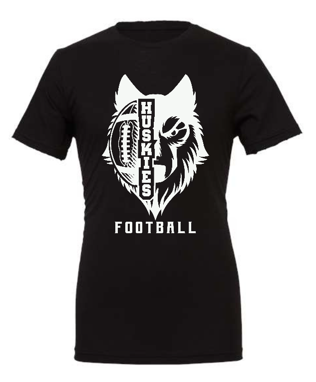 North Husky and Football drifit Short Sleeve Tee ADULT