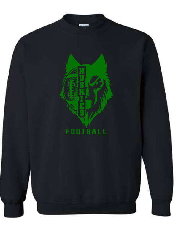 North Husky and Football Crewneck Sweatshirt YOUTH