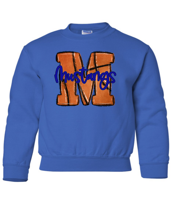 Mustangs Basketball Sweatshirt