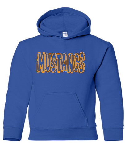 Mustang Doodle Youth Hoodie