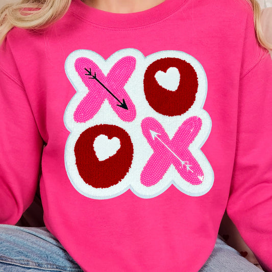 XOXO Chenille Patch Sweatshirt