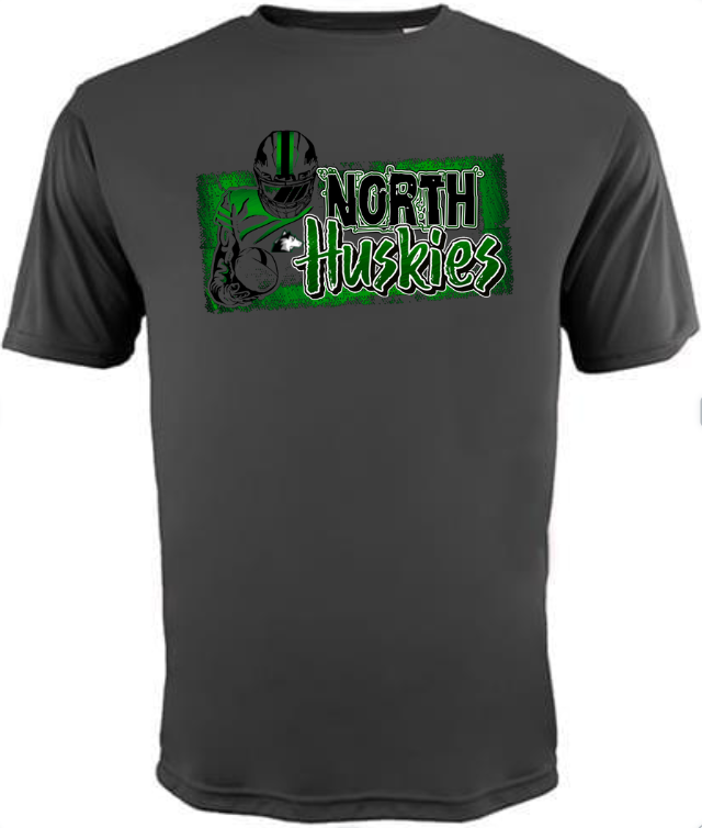 North Huskies Distressed Drifit Short Sleeve Tee