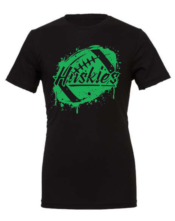 Huskies Football Distressed Short Sleeve Tee YOUTH