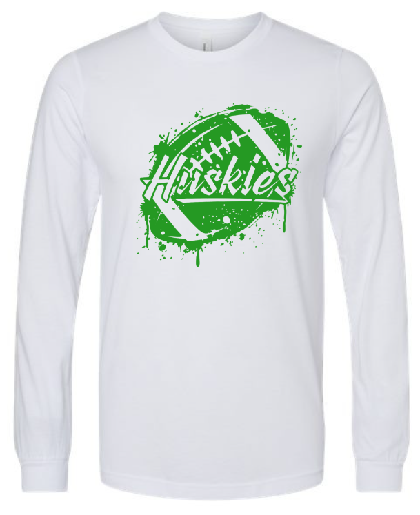 Huskies Football Distressed Long Sleeve YOUTH