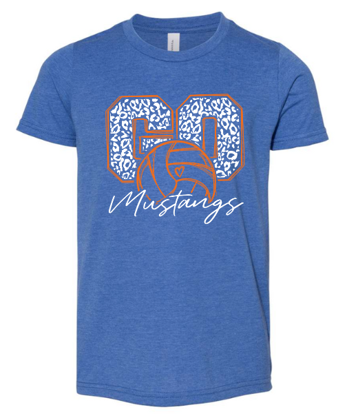 Mustangs Volleyball Short Sleeve Tee