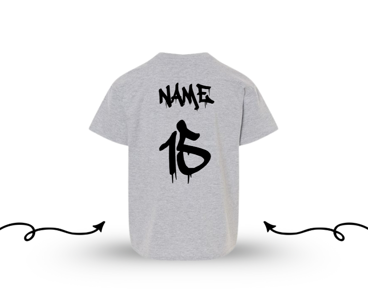 ADD Name and Number to back of Apparel