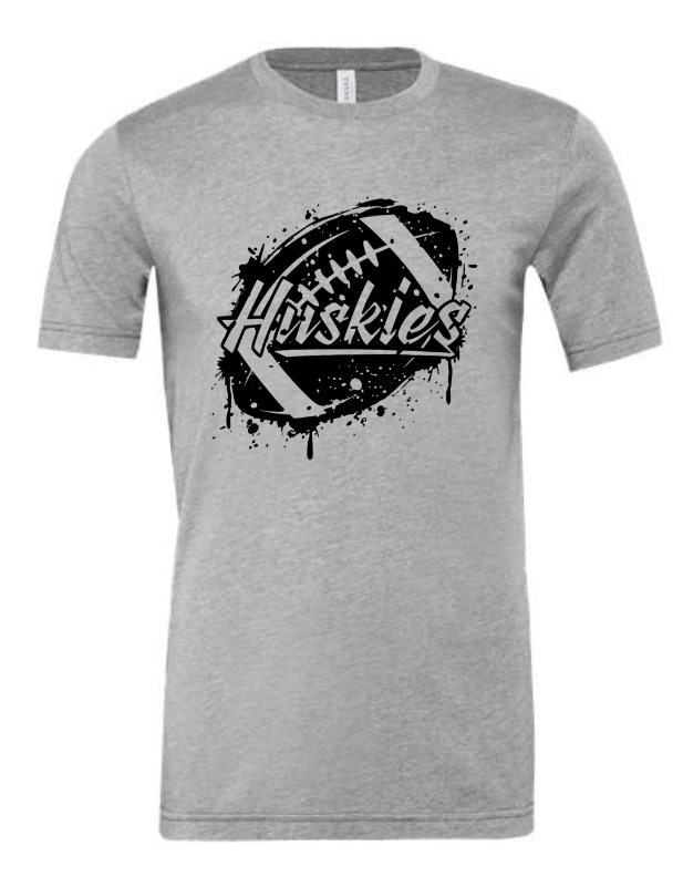 Huskies Football Distressed Short Sleeve Tee YOUTH