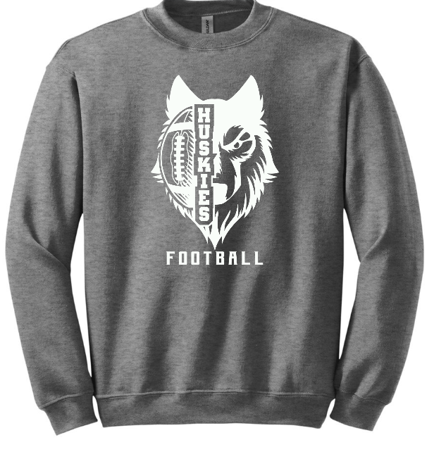 North Husky and Football Crewneck Sweatshirt YOUTH