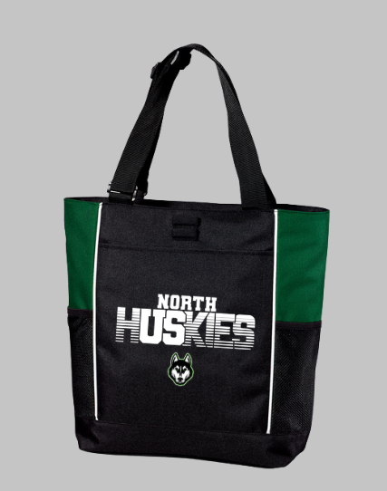 North Green and Black Tote