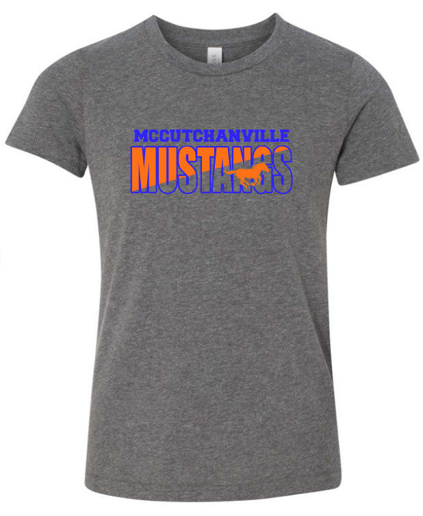 Mccutchanville mustangs horse short sleeve tee