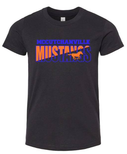 Mccutchanville mustangs horse short sleeve tee