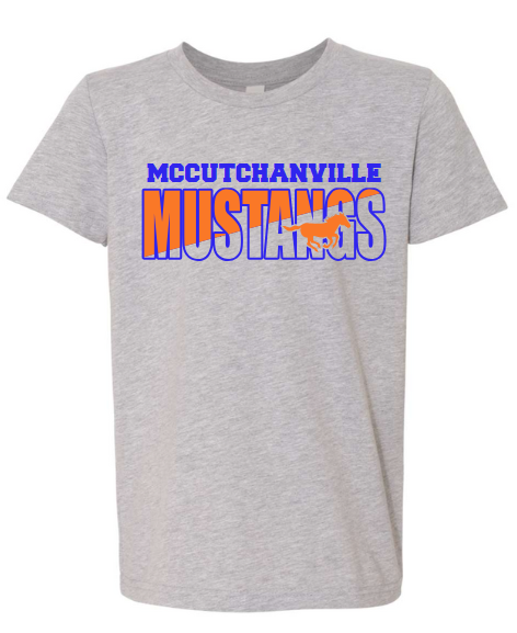 Mccutchanville mustangs horse short sleeve tee