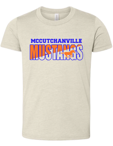 Mccutchanville mustangs horse short sleeve tee