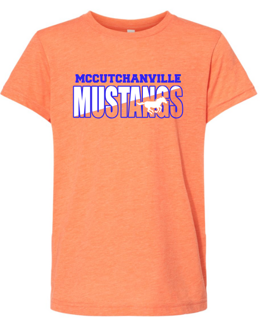 Mccutchanville mustangs horse short sleeve tee