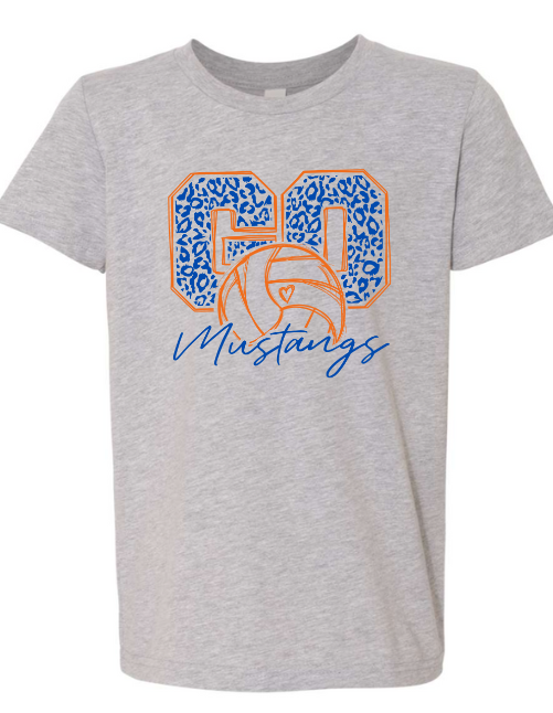 Mustangs Volleyball Short Sleeve Tee