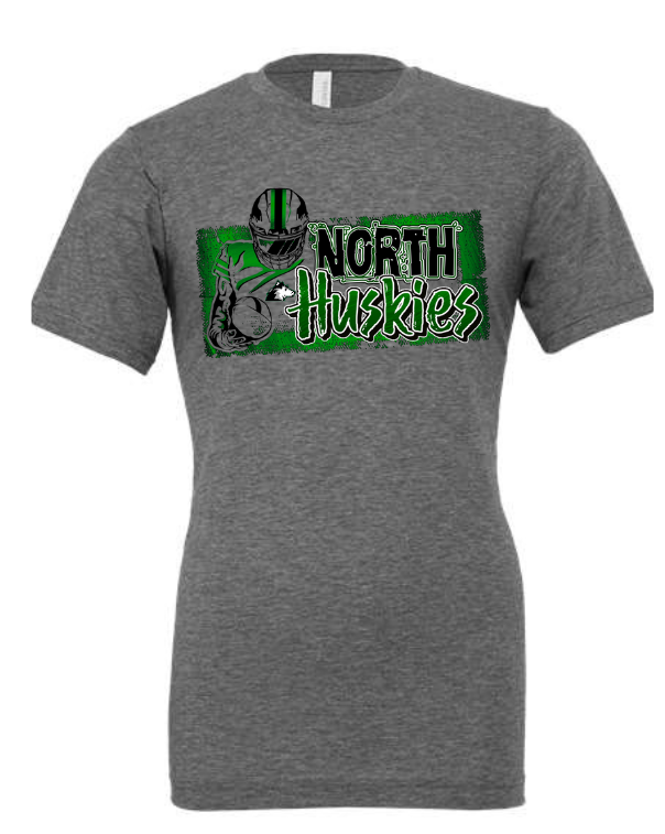 North Huskies Distressed Short Sleeve Tee