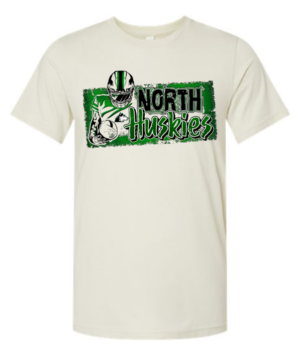 North Huskies Distressed Short Sleeve Tee