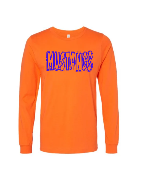 Mustang Doodle Youth Long Sleeve