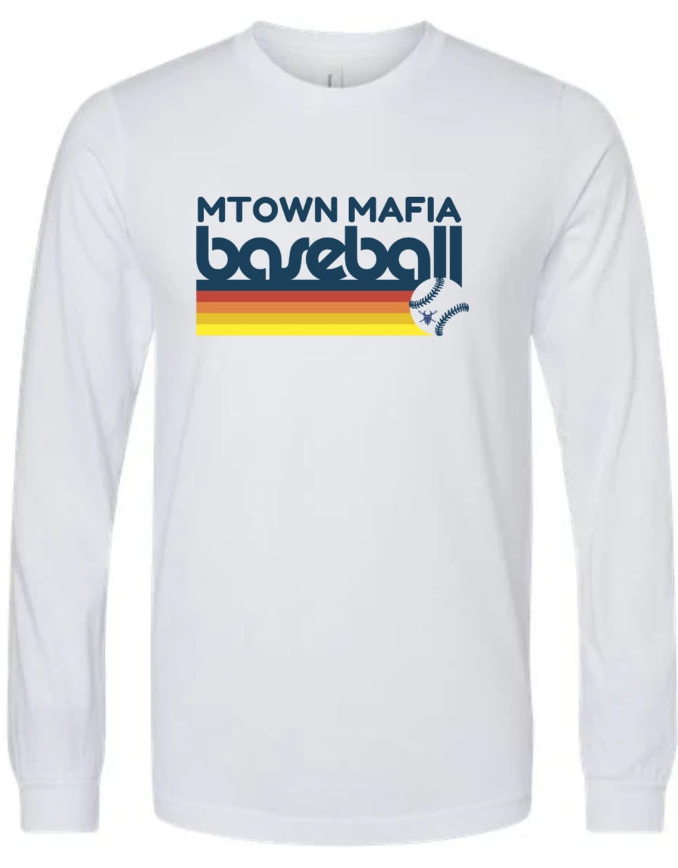 Mtown Mafia Baseball Retro Long Sleeve