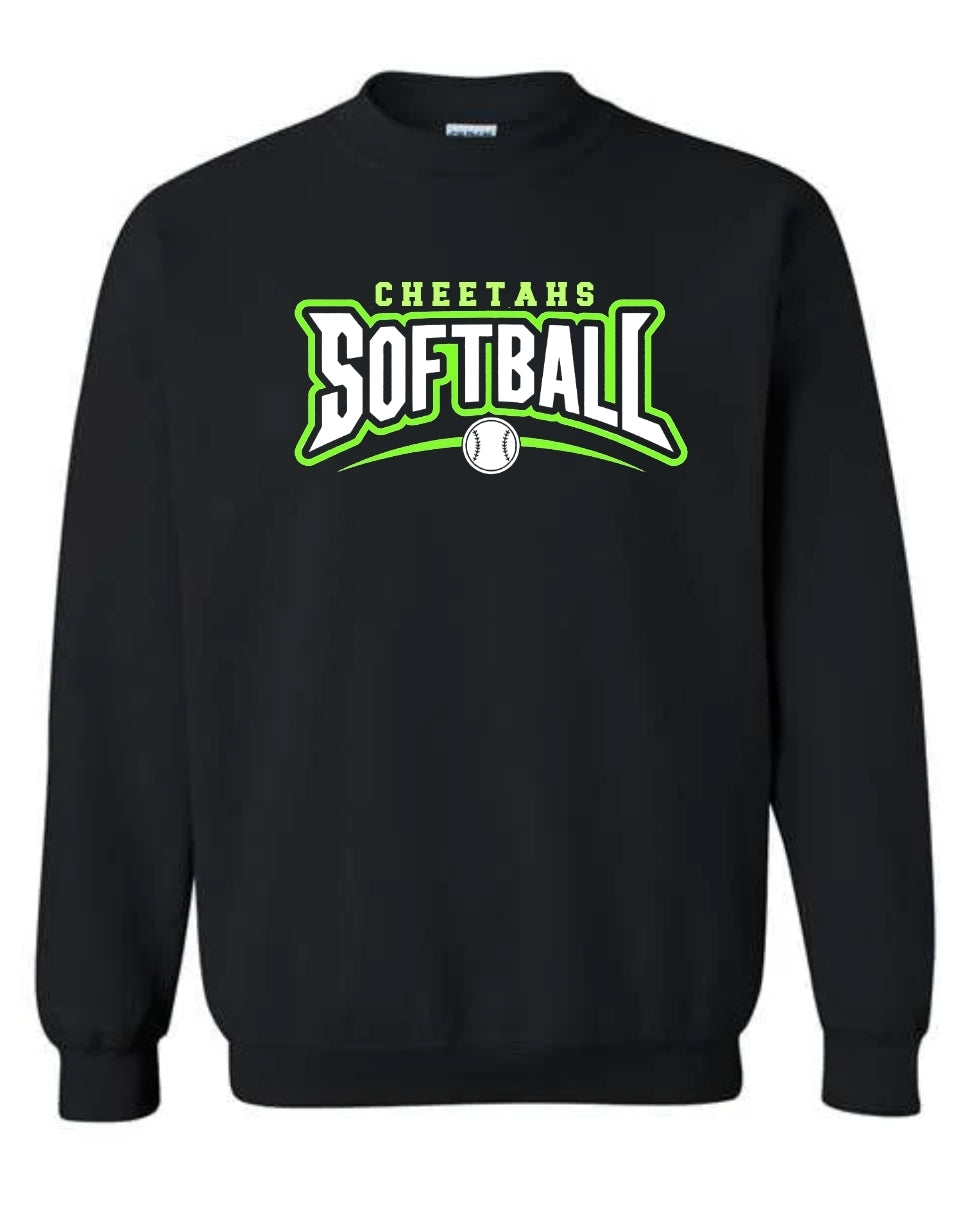 Cheetah Softball Sweatshirt-Hoodie