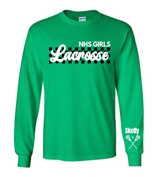 North Lacrosse Checkered Long Sleeve