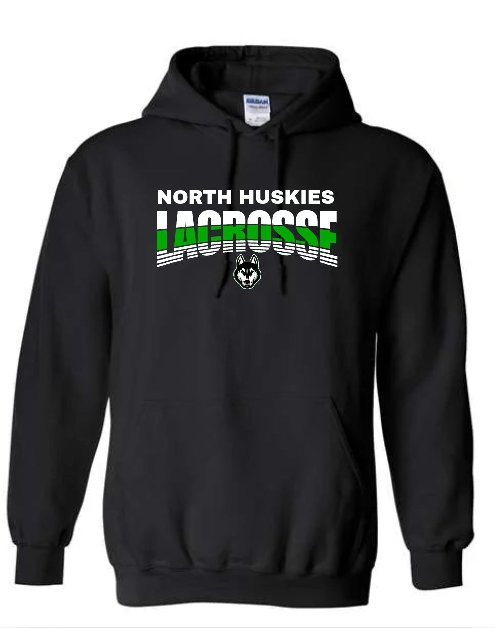 North Huskies Curved Lined Hoodie