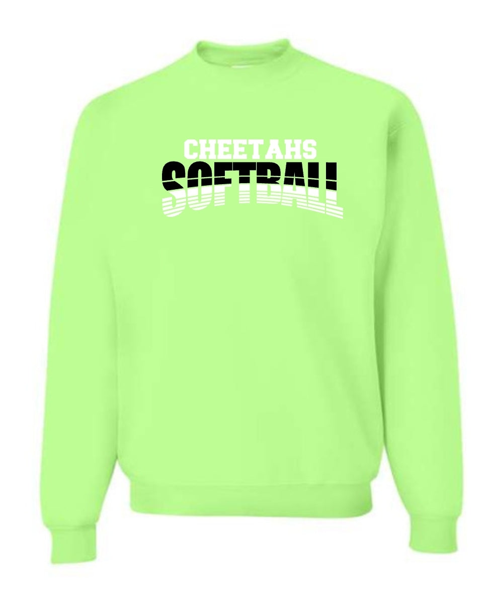 Cheetahs Softball Design Sweatshirt-Hoodie