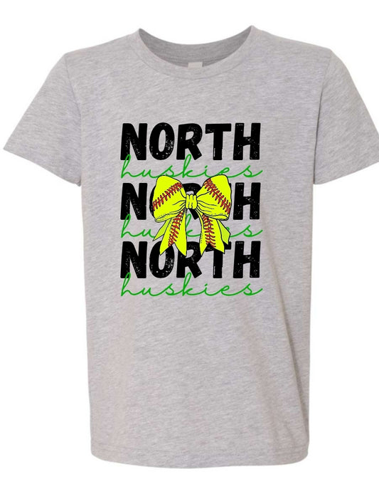 North Huskies Softball Tee