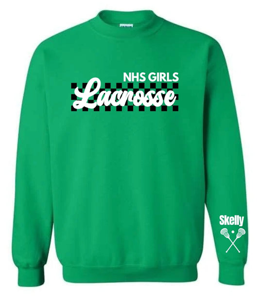 North Lacrosse Checkered Sweatshirt