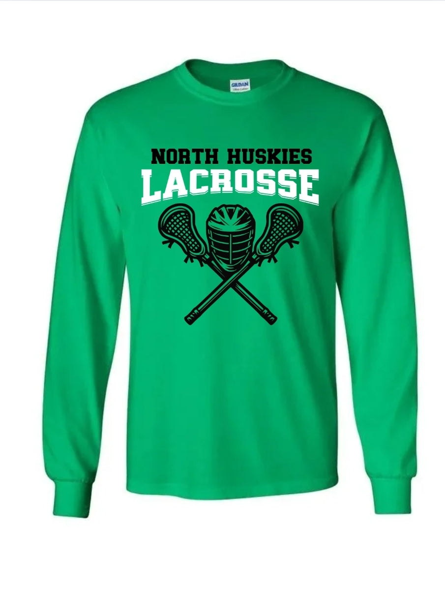 North Lacrosse Helmet and Sticks Long Sleeve