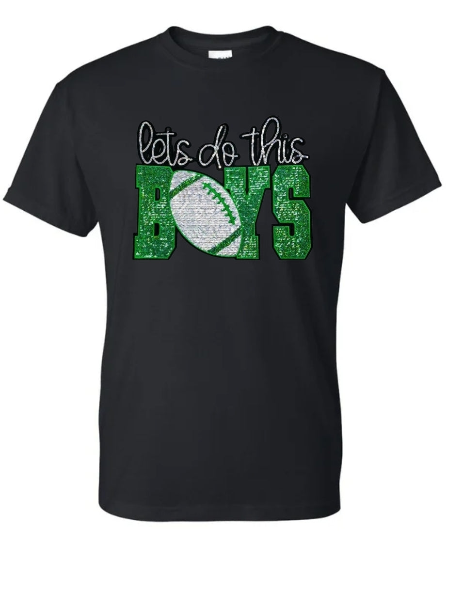 Lets do this boys Glitter patch