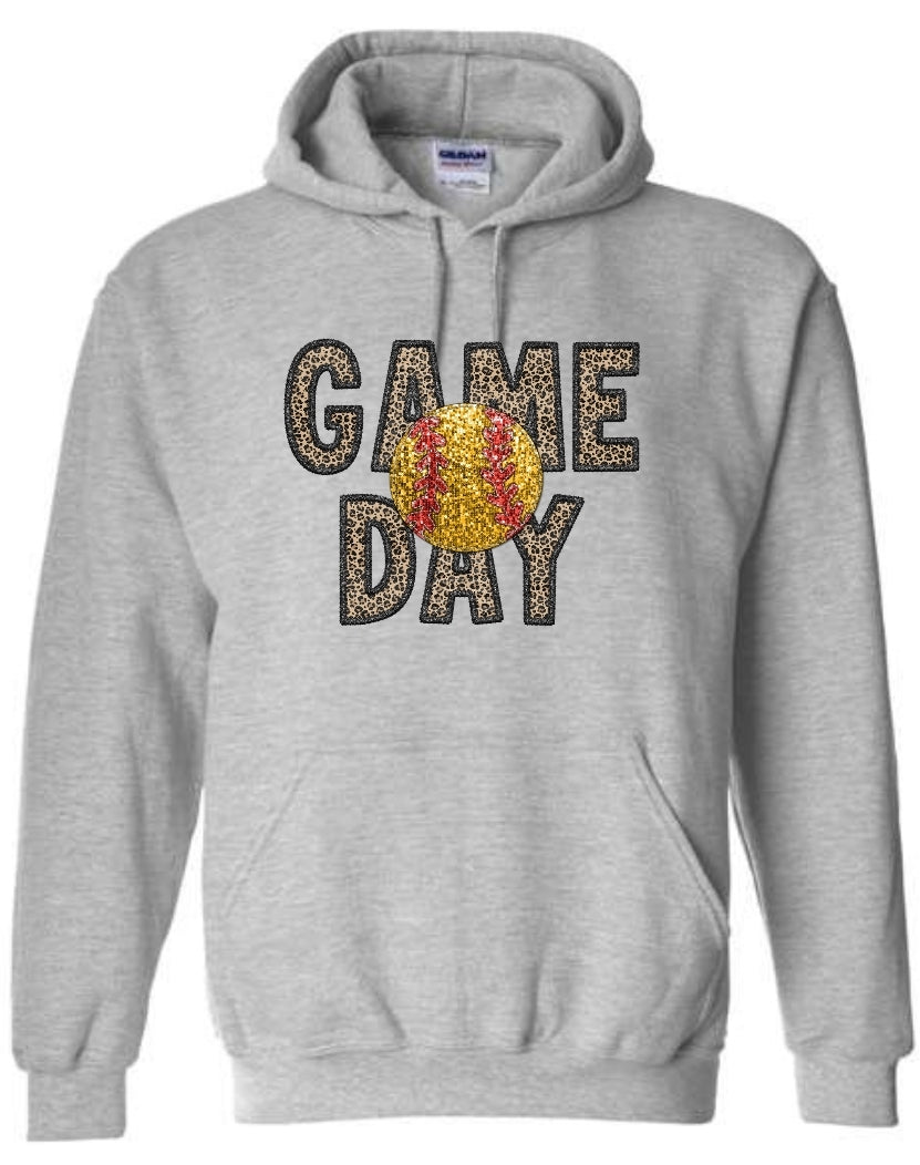 Softball Game Day Sweatshirt-Hoodie