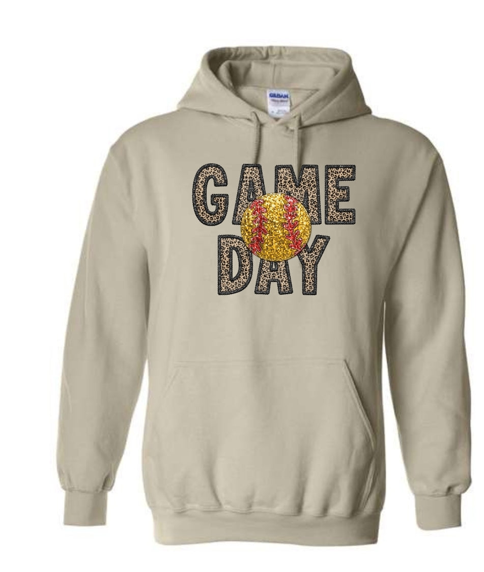 Softball Game Day Sweatshirt-Hoodie