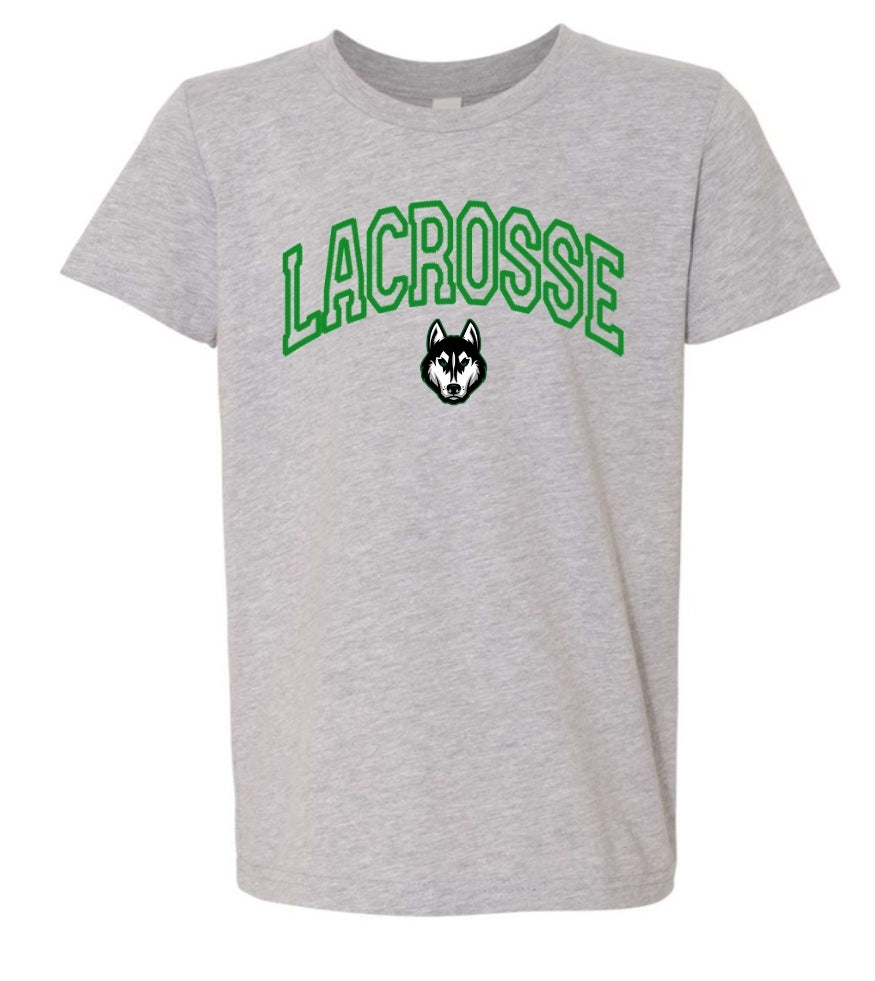 Faux Embroidered Lacrosse Tee