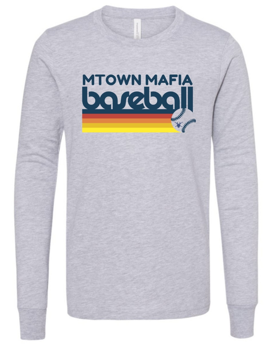 Mtown Mafia Baseball Retro Long Sleeve