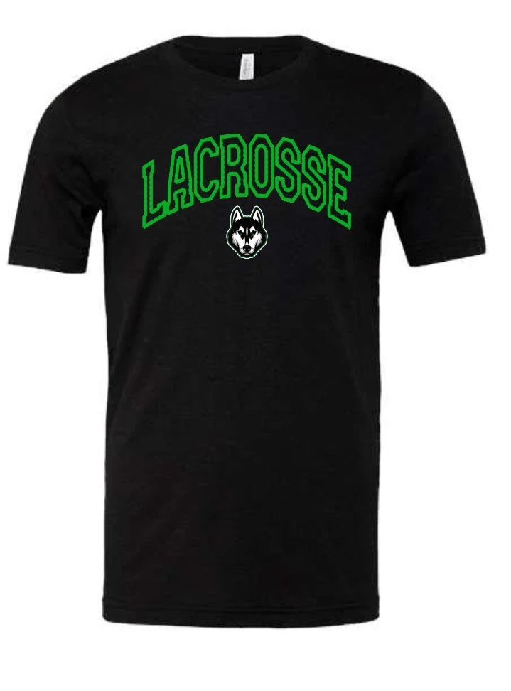 Faux Embroidered Lacrosse Tee