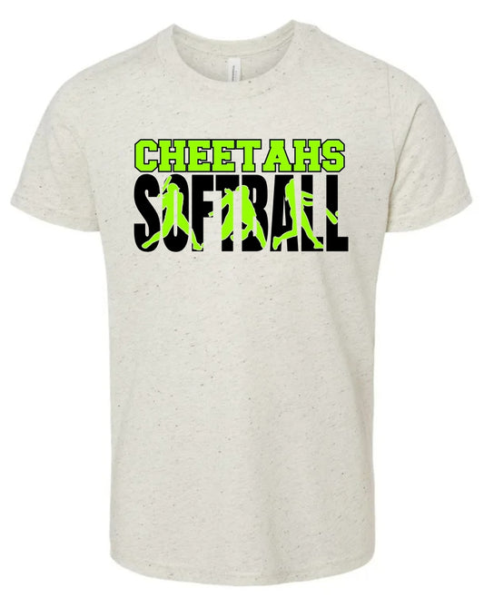 Cheetah Softball Player TEE