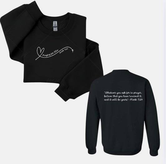Praying for Ella Sweatshirt-TODDLER YOUTH