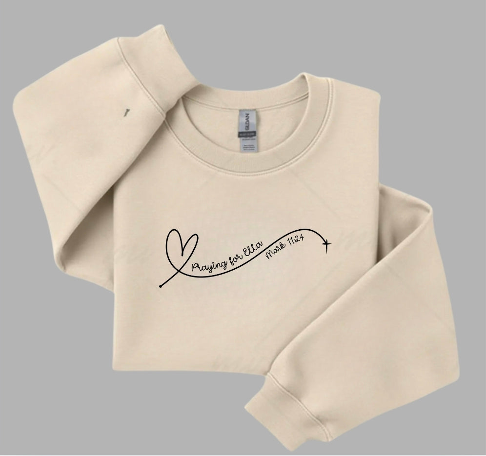 Praying for Ella Sweatshirt-ADULT