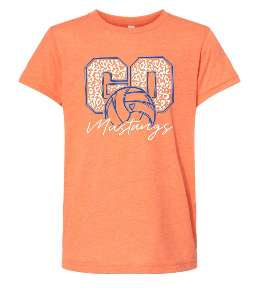 Mustangs Volleyball Short Sleeve Tee