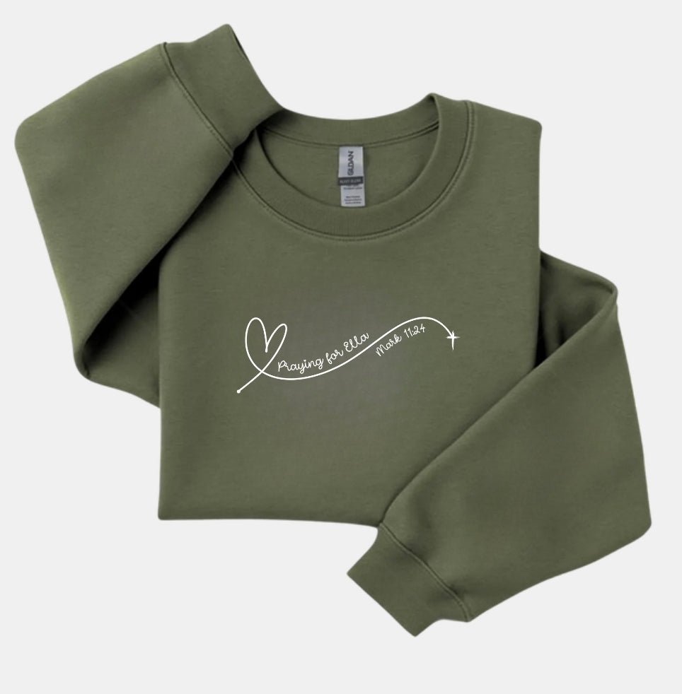 Praying for Ella Sweatshirt-ADULT