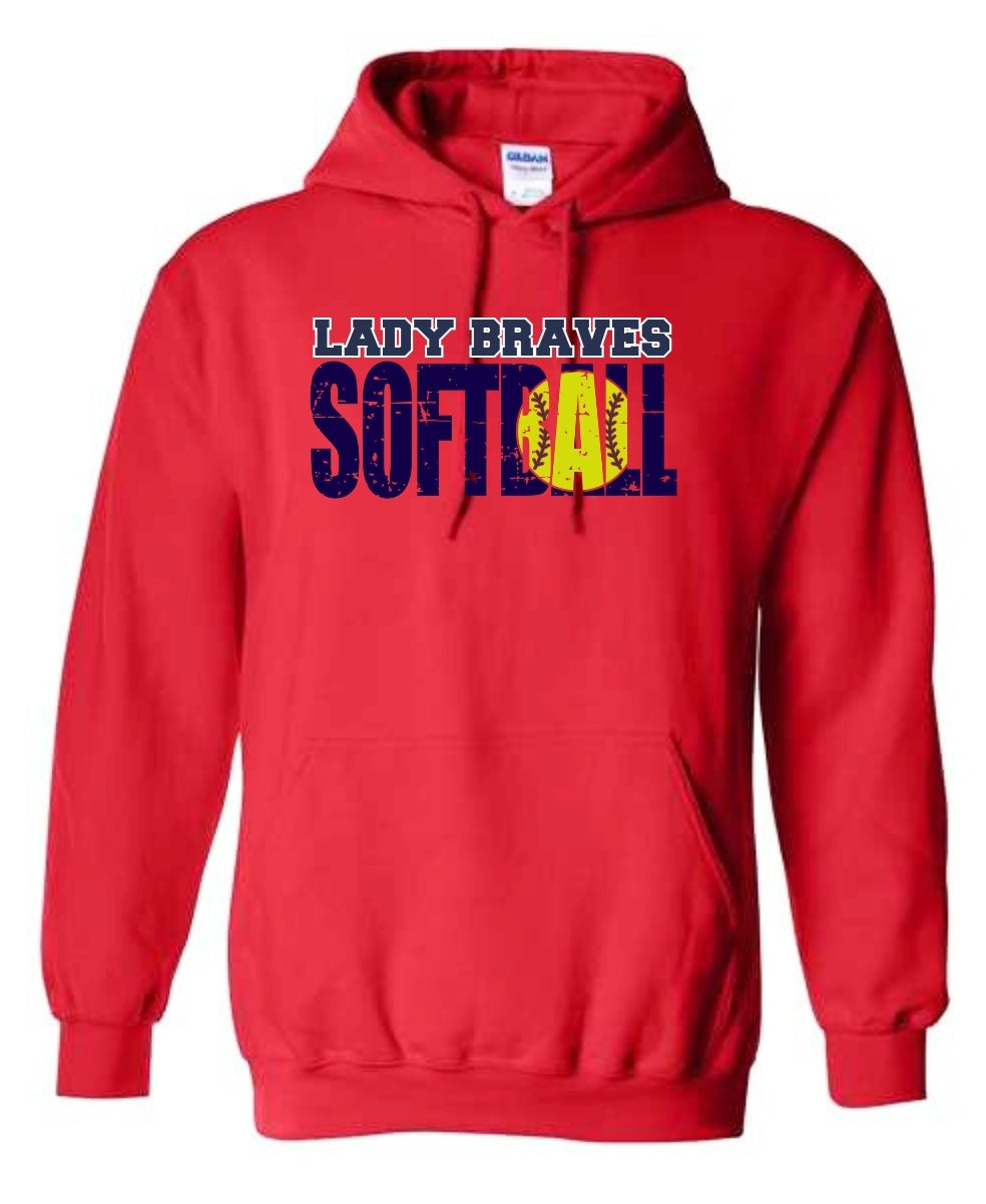 Lady Braves Softball Hoodie