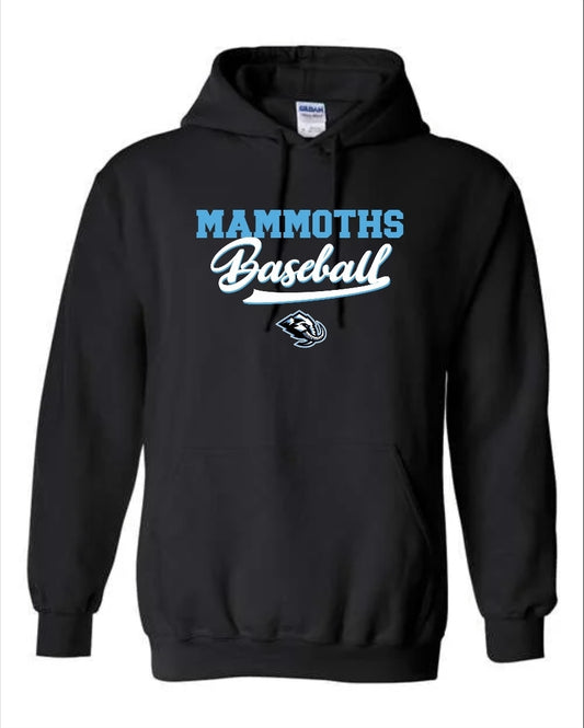 Mammoths baseball with logo hoodie