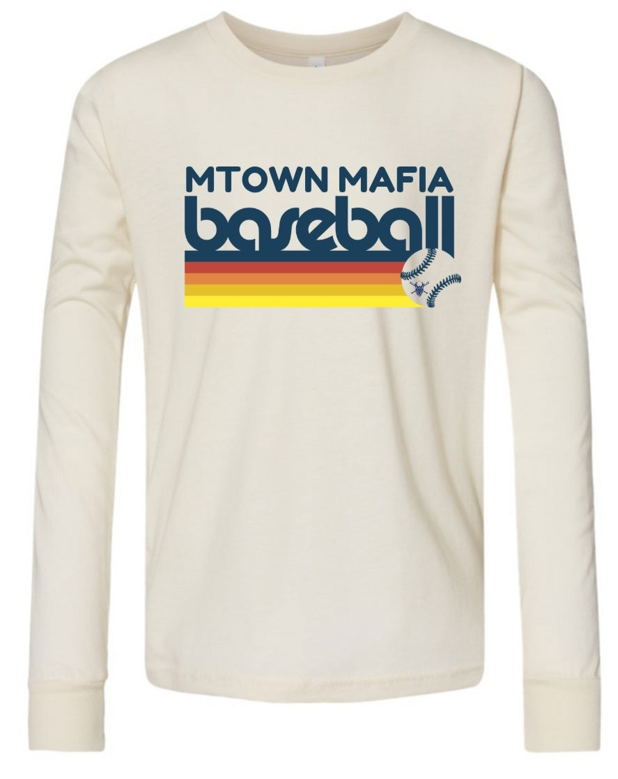 Mtown Mafia Baseball Retro Long Sleeve