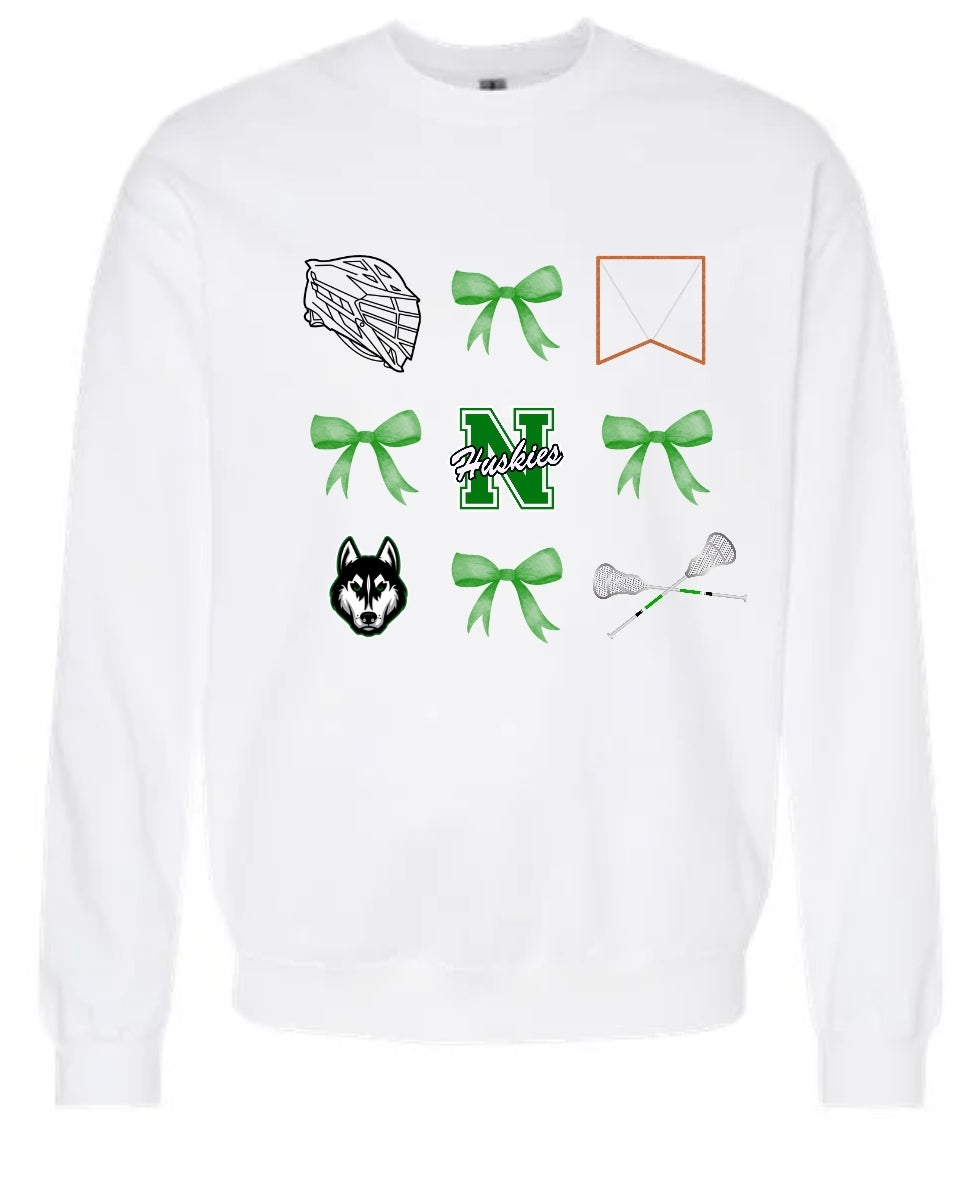 Huskies Lacrosse Coquette Sweatshirt