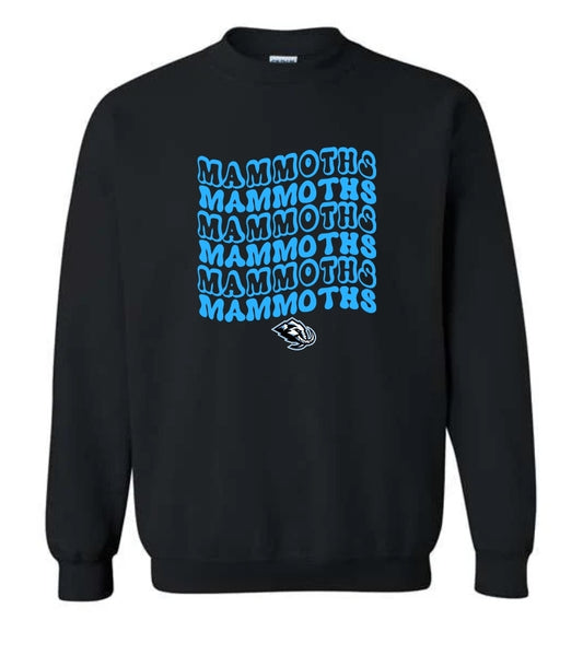 Mammoths Retro Stacked Sweatshirt