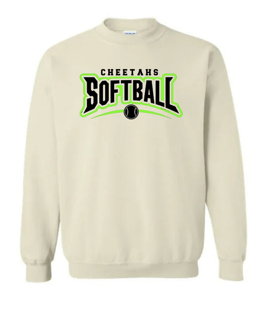 Cheetah Softball Sweatshirt-Hoodie