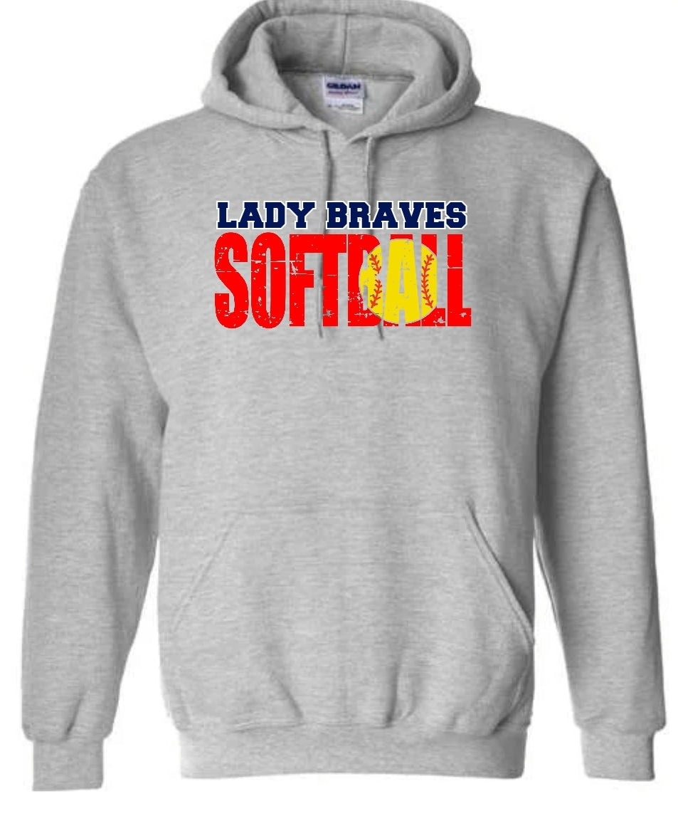 Lady Braves Softball Hoodie