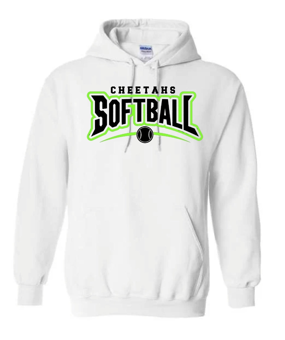 Cheetah Softball Sweatshirt-Hoodie