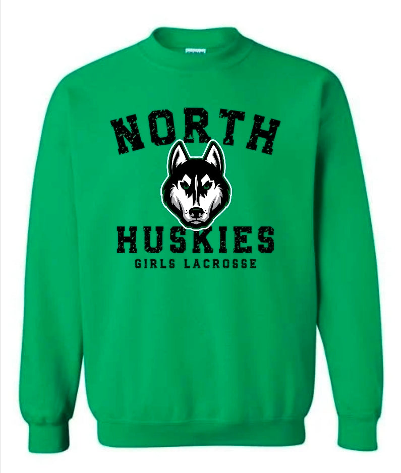North Huskies Girls Lacrosse big dog face